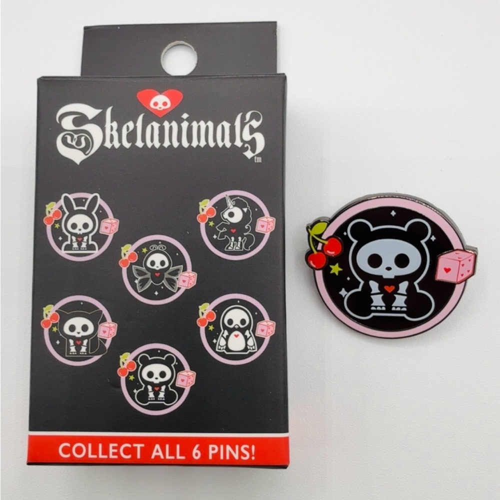 Skelanimals Cherry Blind Box Enamel Pin New Open Box - Chungkee/Bear